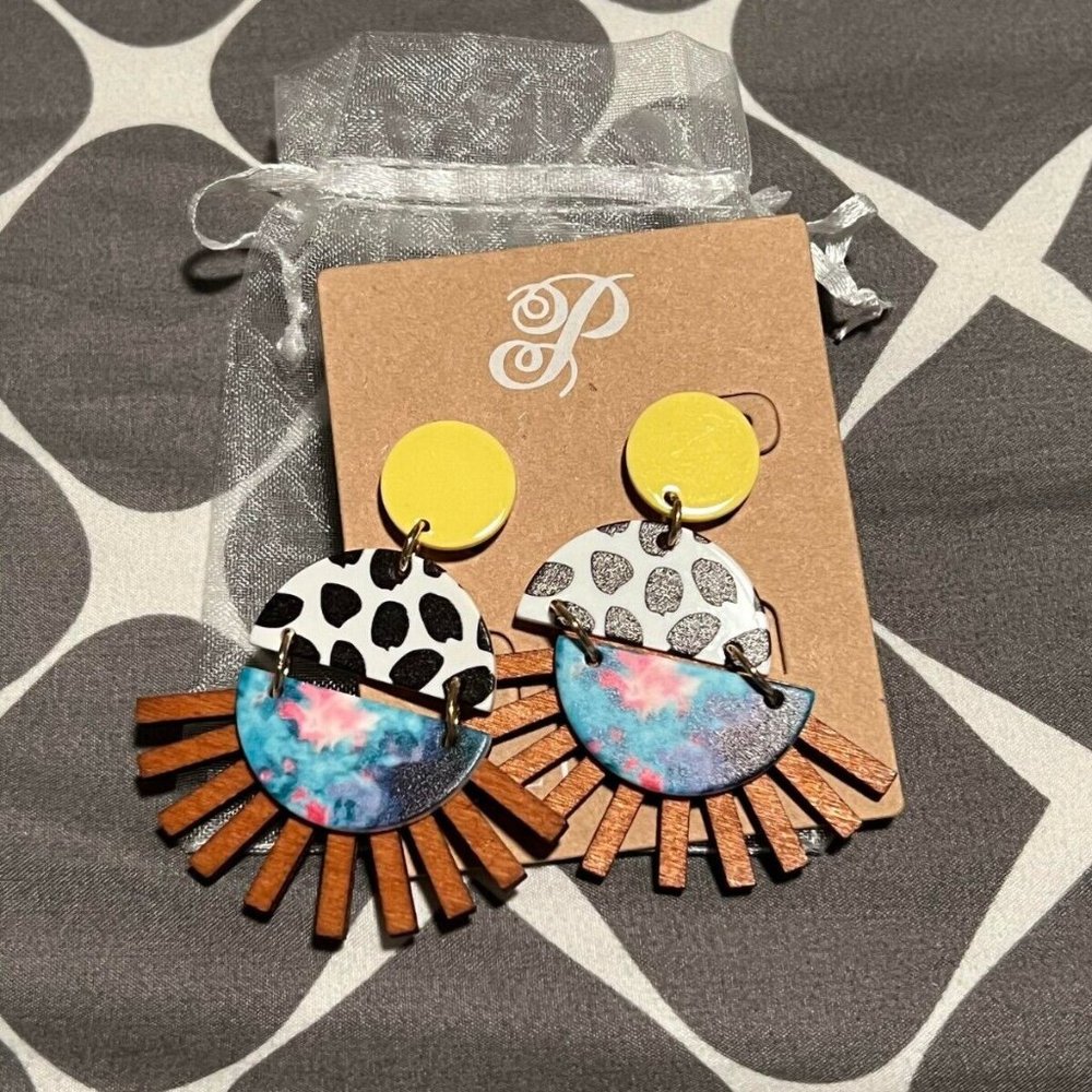 NEW Mix Print Plunder Earrings